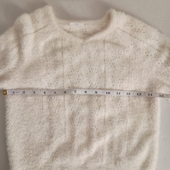 Abercrombie Kids Girl’s Fuzzy Cozy Preppy V-Neck Pullover Sweater Size 9-10 - Picture 7 of 14